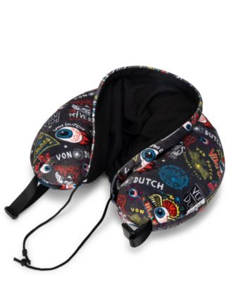 Jax Hooded Memory Foam 11" Travel Neck Pillow