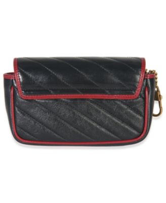 Black Matelasse Calfskin Torchon Super Mini Marmont Bag