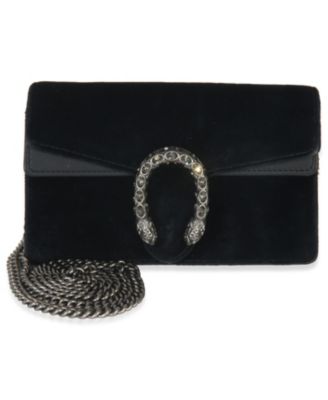 Black Velvet Super Mini Dionysus Chain Bag