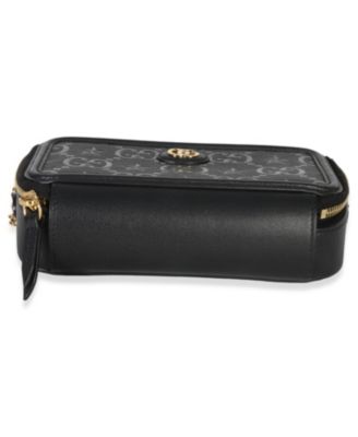 Black GG Star Embossed Calfskin Mini GG Chain Bag