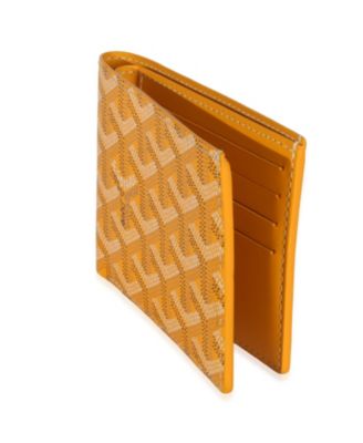 Yellow Goyardine Canvas Victoire Wallet