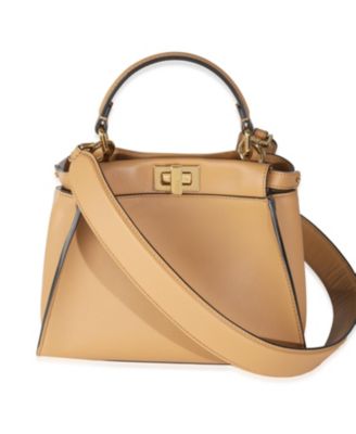 Miele Scuro Nappa Petite Peekaboo I SEE U Satchel