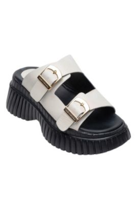 Women's Joanes Leather Two-Strap Platform Sandal