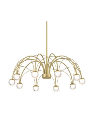 Showers 26inch  Mid Century Modern Pendant Chandelier Ceiling Light Fixture Dining Room Over Table Umbrella 10-Light LED
