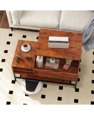 Lift Top Coffee Table with Hidden Storage