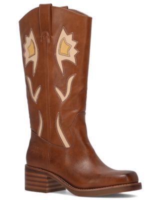 Women's Miranda Flower Stacked Heel Boots