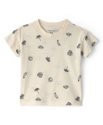 Baby Boys' Short-Sleeve Top and Shortall, 2-Piece Set