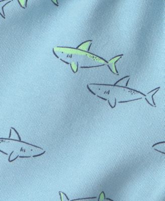 Baby Boys' Shark Top and Shorts, 2-Piece Set
