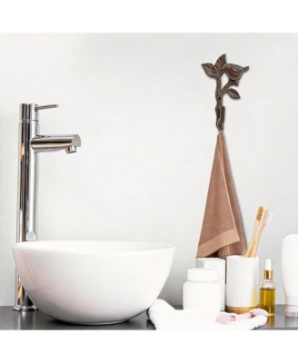 Rustic Cast Iron Wall Hook for Coats and Hats - Decorative, Durable, Easy to Mount