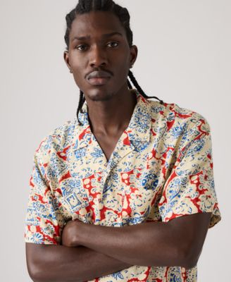 Men's Relaxed-Fit Camp Collar Shirt