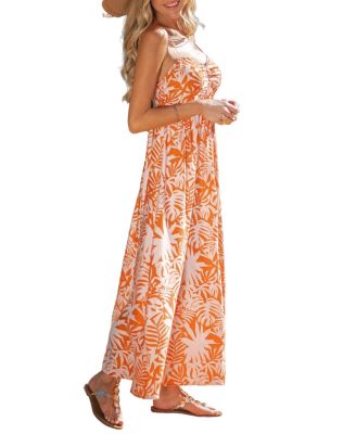 Women's Peach Please Tropical Maxi Beach Dress
