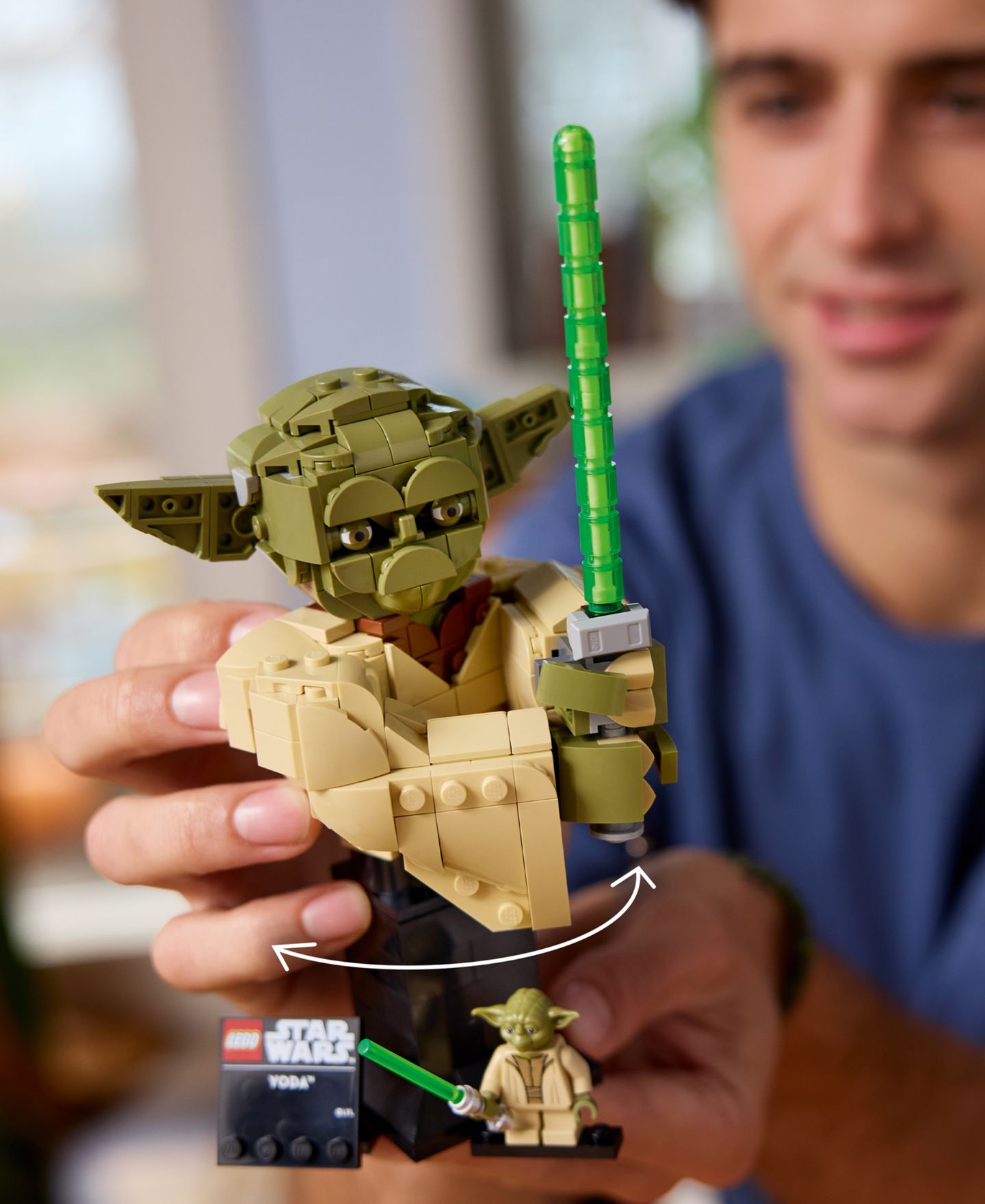 Детский конструктор LEGO® Star Wars: Attack of the Clones Yoda Bust 75438 Building Set, 399 Pieces — фото 4