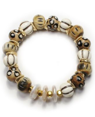 Wood 'n Pearls Bracelets