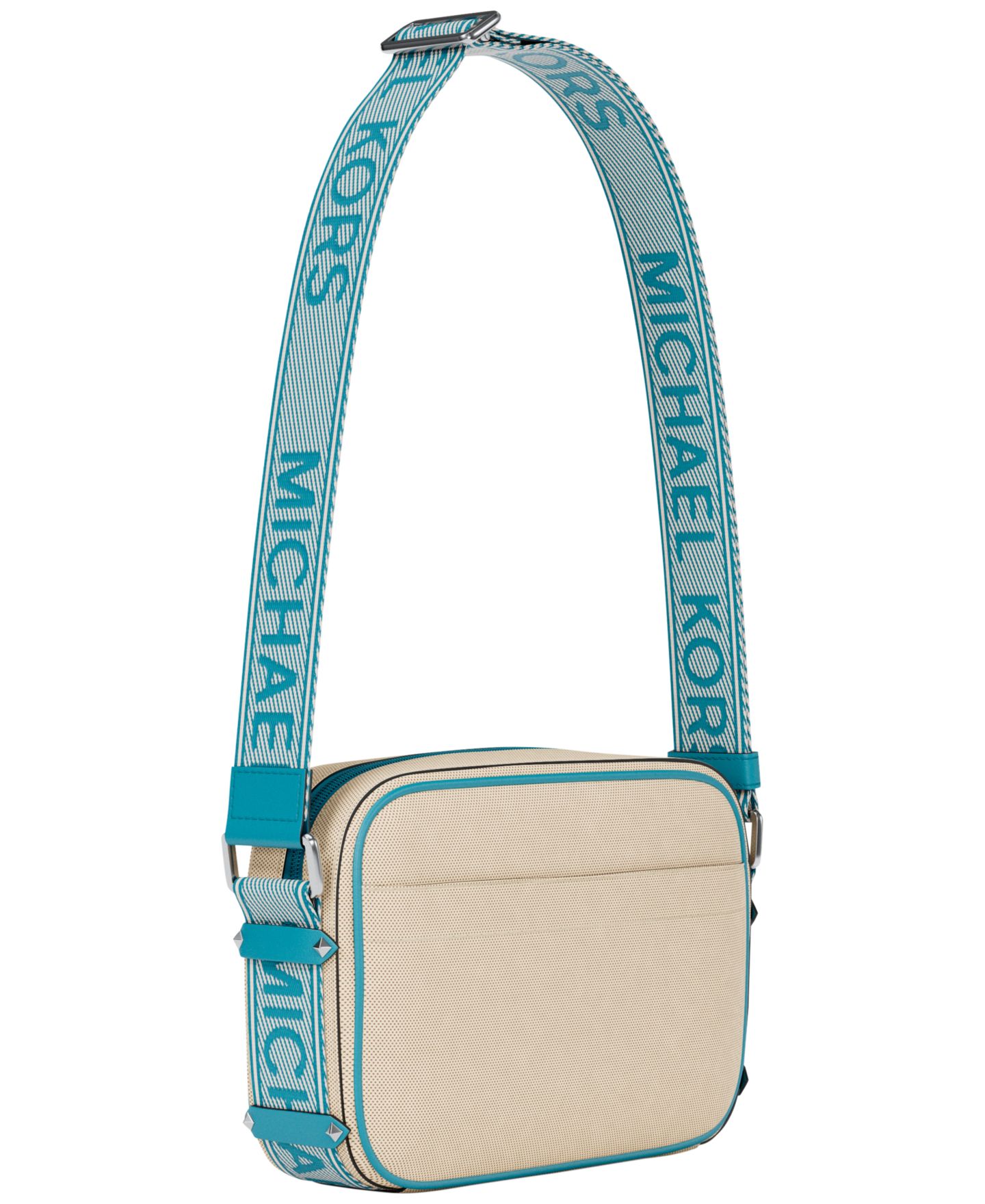 Женская сумка Michael Kors Maeve Small East West Pocket Crossbody, цвет: Синий — фото 3