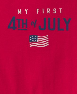 Baby Boys' or Girls' Fourth of July Short-Sleeve Bodysuit