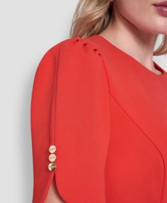 Women's Short-Sleeve Jewel Neck Dress