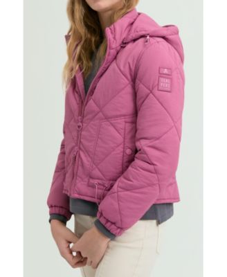 Big Girls Padded Jacket With Removable Hood
