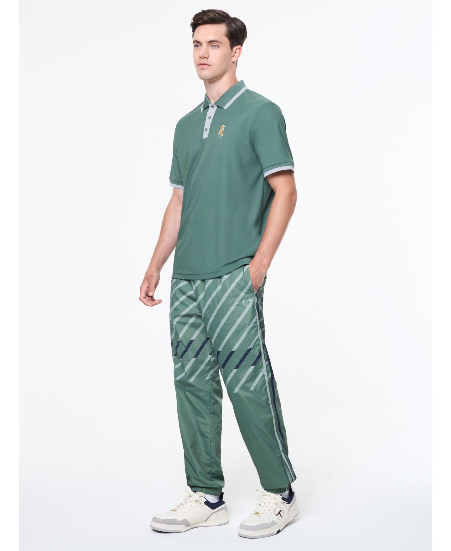 Мужское поло Sergio Tacchini Arbitro Polo, цвет: Зелёный — фото 3