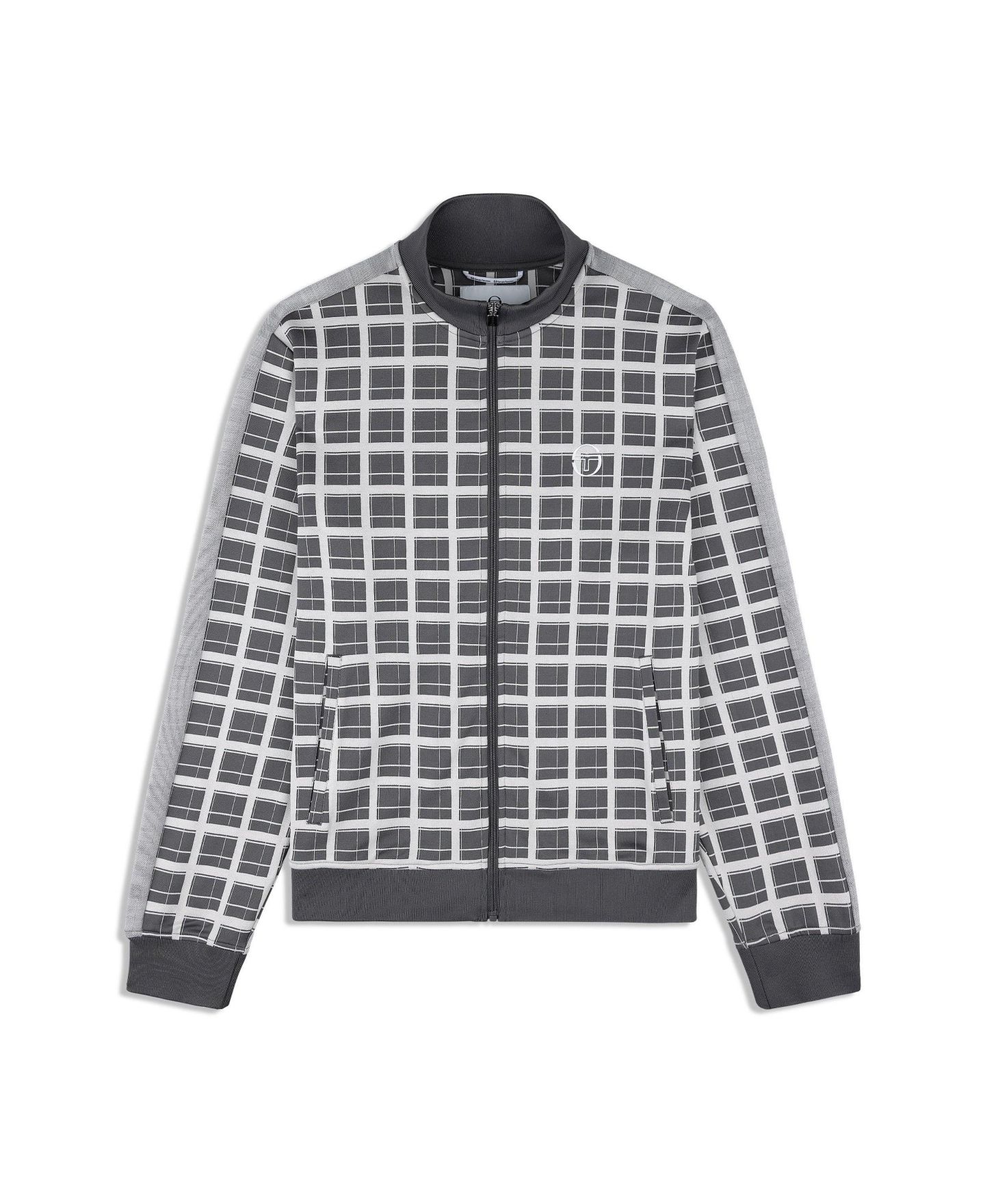Мужская куртка Sergio Tacchini Damarindo Check Track, цвет: Серый — фото 5