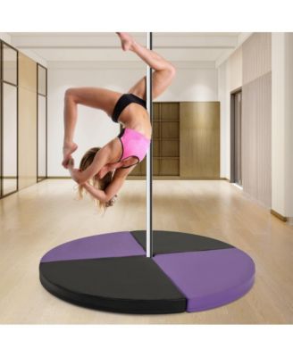 Pole Dance Crash Mat Round Portable Yoga Mat with EPE Foam