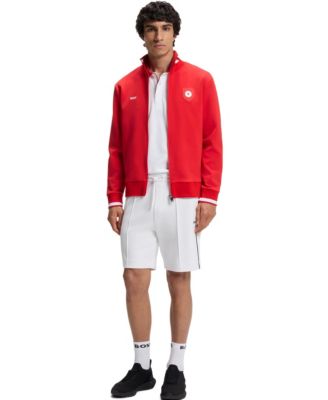 Men's Paddy Canada Country Flag Trim Polo Shirt