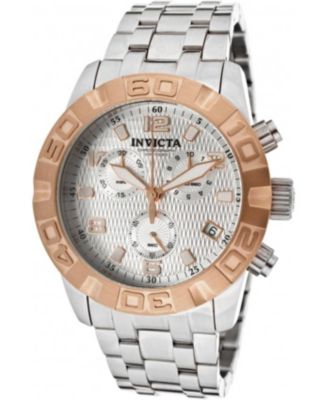 Men's 11451 Pro Diver Quartz Chronograph Silver Dial Watch