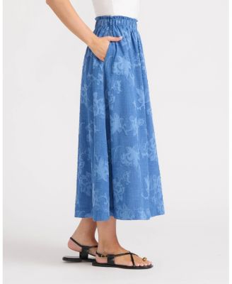Women's Pull-On Maxi Skirt with Side Pockets