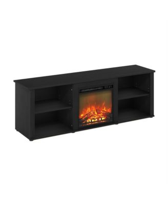 Modern Fireplace TV Stand for TVs up to 65" with Storage Media Console, Americano