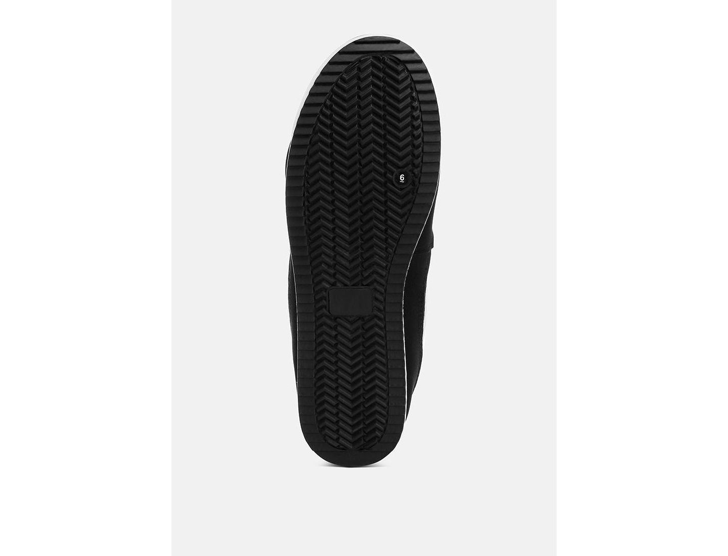 Женские кроссовки London Rag Tibala Padded Collar Lace-Up, цвет: Чёрная искусственная кожа сетчатый — фото 5