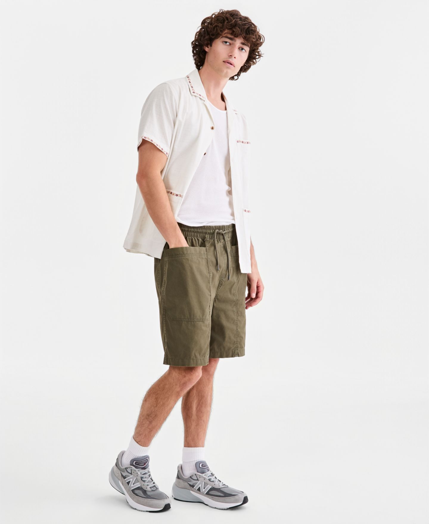 Мужские шорты Sun + Stone Josh Cotton 8" Pull-On, цвет: Тёмно-синий — фото 6