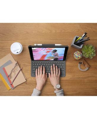 Slim Folio Protective Bluetooth Keyboard Case for iPad 7th Gen