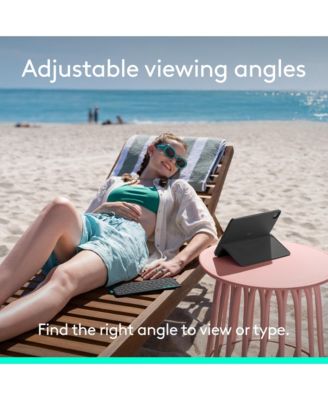 Folio Touch iPad Keyboard Case with Trackpad and Smart Connector for iPad Air 11-inch (M2 & M3), iPad Air (4th & 5th gen), Graphite