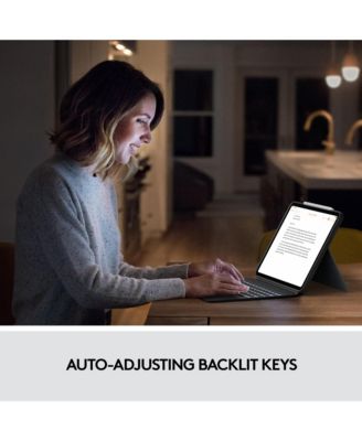 Combo Touch Keyboard Case for iPad Pro 11" (1st-4th Gen), Detachable Backlit Keyboard, Trackpad, Oxford Gray