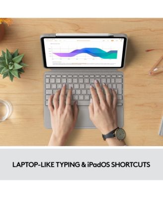 Combo Touch Keyboard Case for iPad Pro 11" (1st-4th Gen), Detachable Backlit Keyboard, Trackpad, Sand