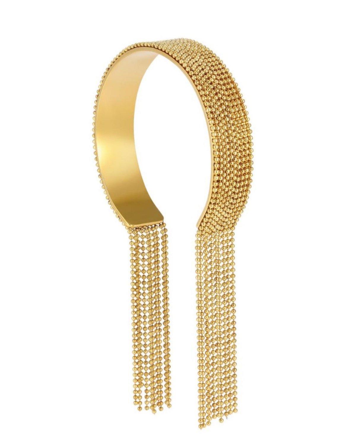 Adornia Tarnish Resistant Gold Fringe Cuff Bracelet