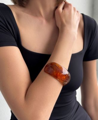 Chunky Brown Cuff Bracelet