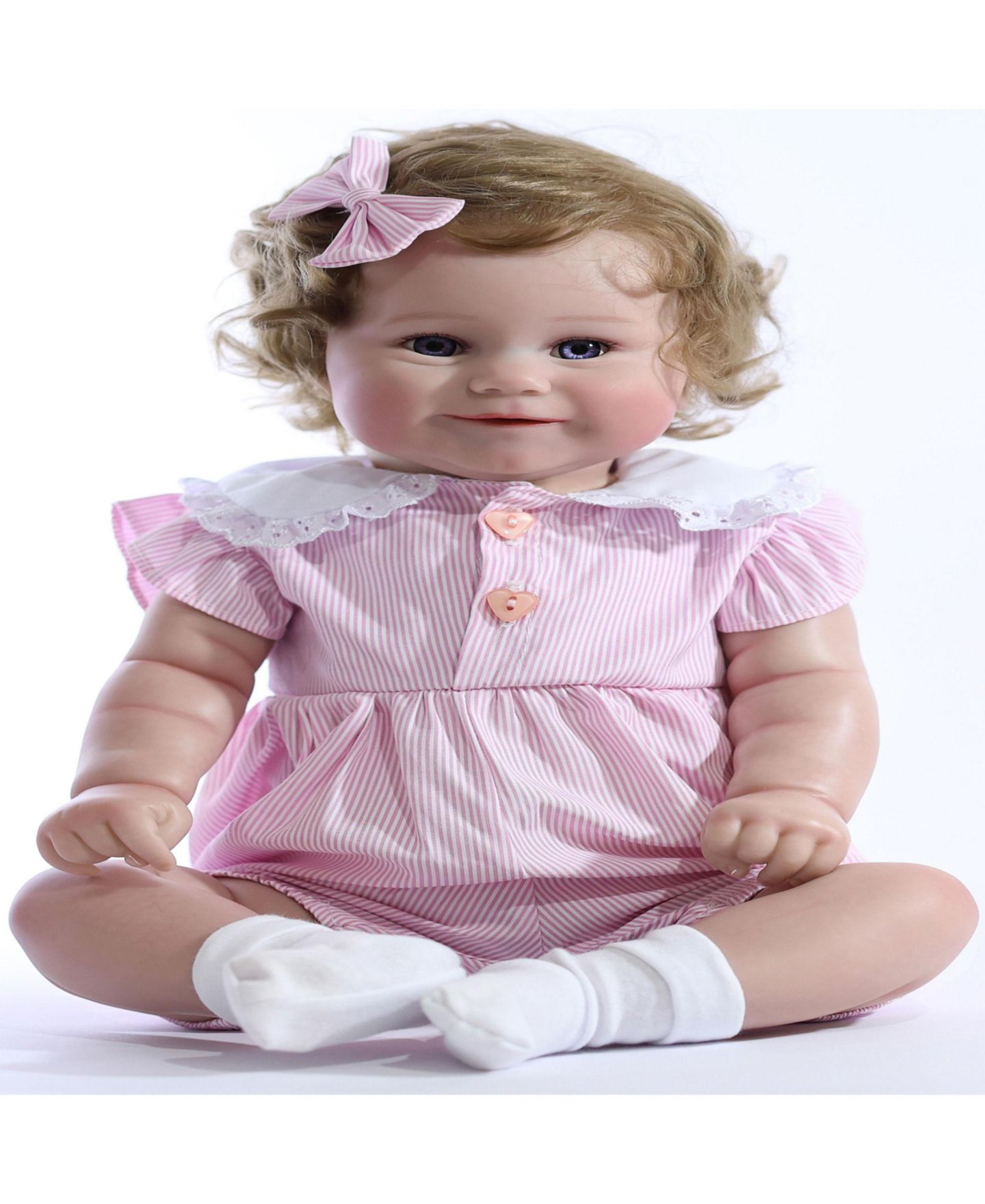 Кукла-реборн The New York Doll Collection 18 дюймов, как живая, цвет: Белый — фото 1