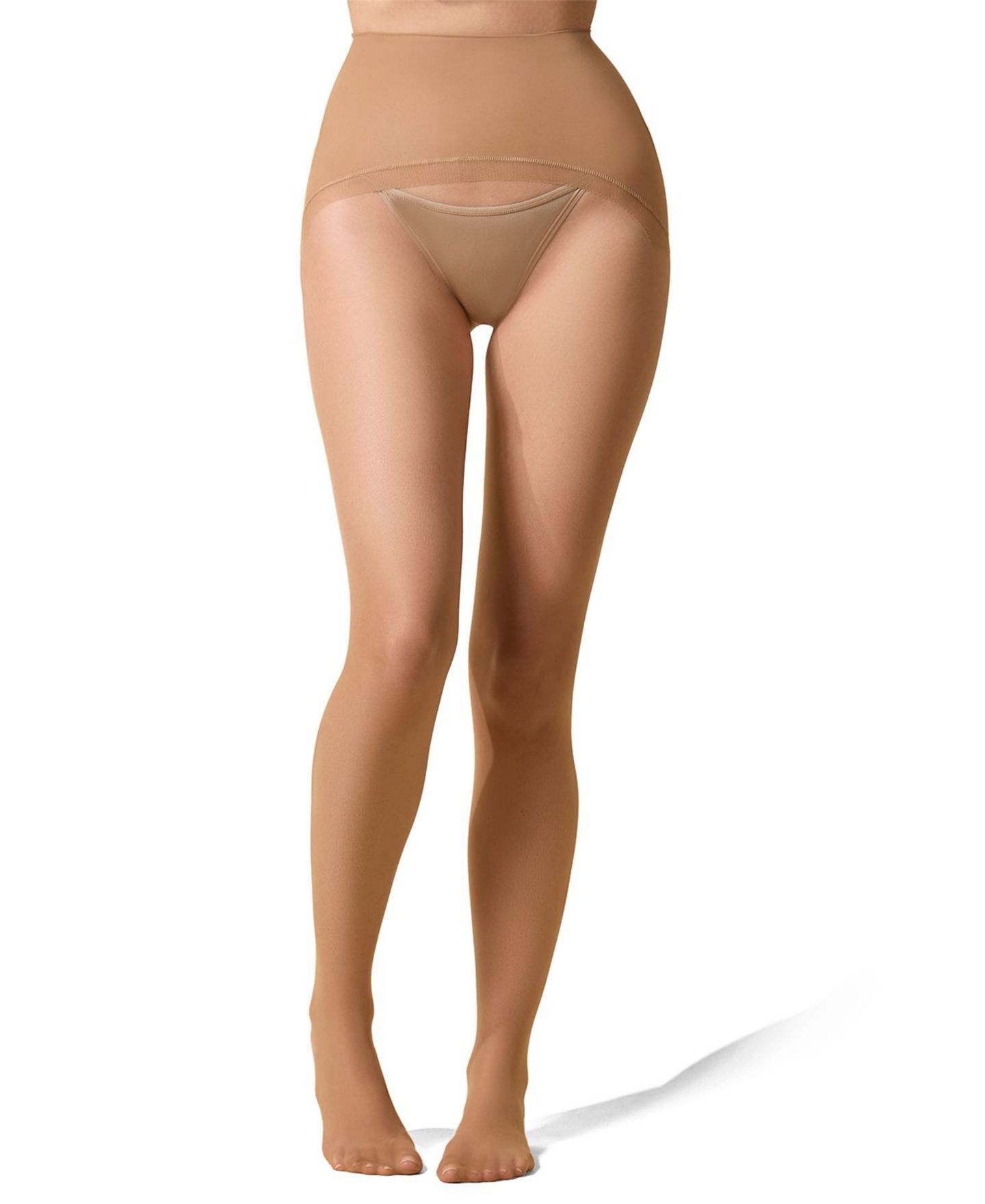 Женские колготки MeMoi Nudes Ultra-Bare Seamless Top Pantyhose, цвет: Телесный — фото 2