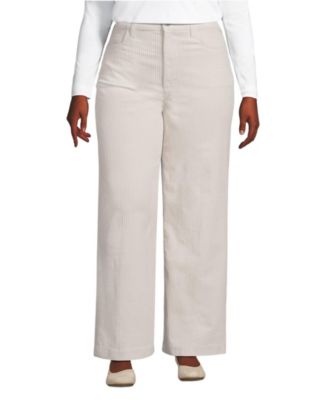 Women's High Rise Wide Leg Corduroy Pants