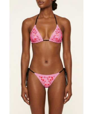 Women's Wild Rose Reversible Triangle Bikini Top