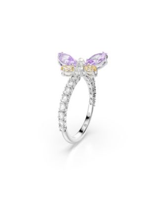 Ariana Grande x Mixed Cuts, Dragonfly, Multicolored, Rhodium Plated Motif Ring