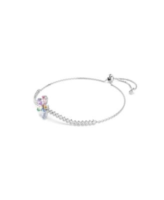 Ariana Grande x Bracelet, Mixed Cuts, Flower, Multicolored, Rhodium Plated