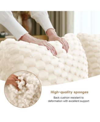 82" Modern Modular Sofa, Soft Flannelette 2-Seater Couch with Deep Seat and Anti-Slip Base for Living Room