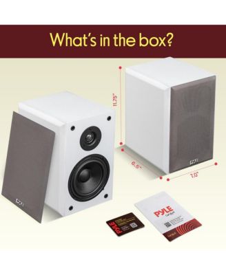 5.25 Home Theater Speakers - 2-Way Audiophile Sound with Wall Mount Bracket (PHQBS53WH)