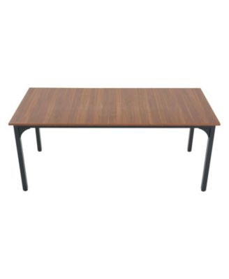 71in Rectangle Wood Farmhouse Dining Table for 6-8 People