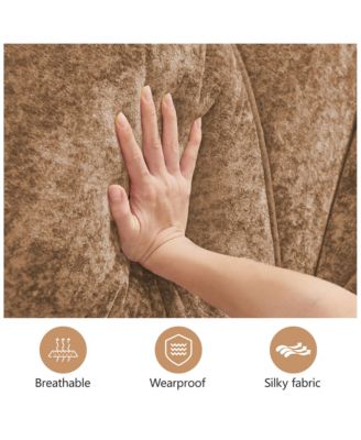 80-Inch Velvet Tufted 2-Piece Modular Sectional Loveseat Sofa