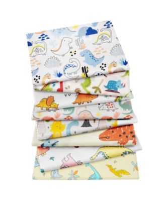 8pcs 20'' Dinosaur Fat Quarter Cotton Fabric Quilting Patchwork Craft Sheets