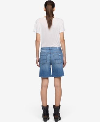 Women's Mid-Rise A-Line Cotton Boy Shorts