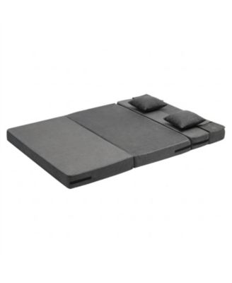 Folding Sofa Bed, 3-in-1 with Memory Foam Mattress, Convertible Sleeper Chair