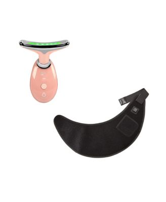Total Neck and Face Rejuvenation: Red Light Therapy Neck Wrap and 7-in-1 Sculpting Wand